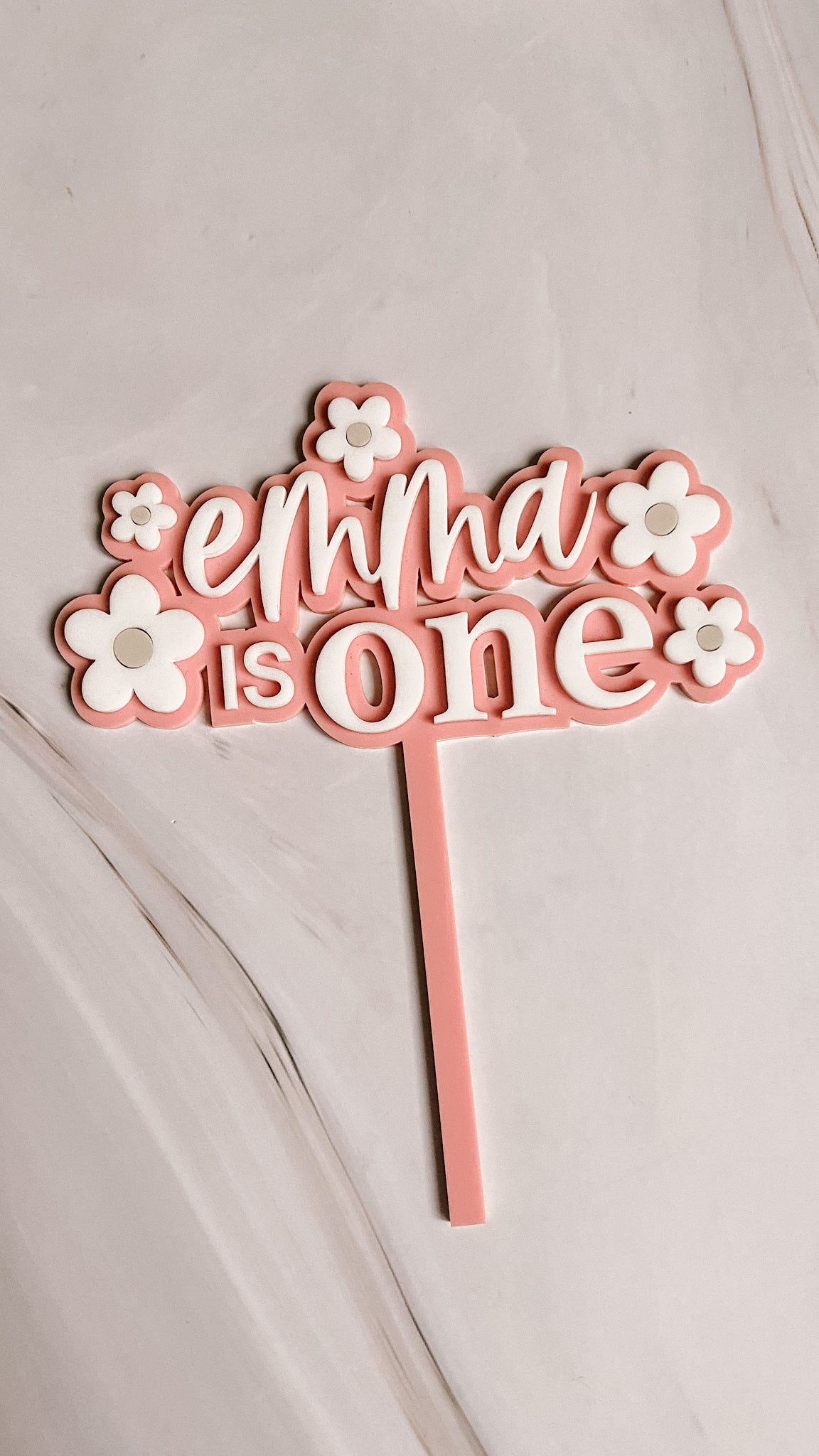 Custom Designed Cake Topper - The Cozy Nest Handmade