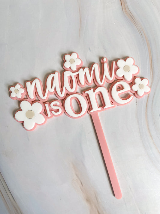 Daisies Cake Topper - The Cozy Nest Handmade