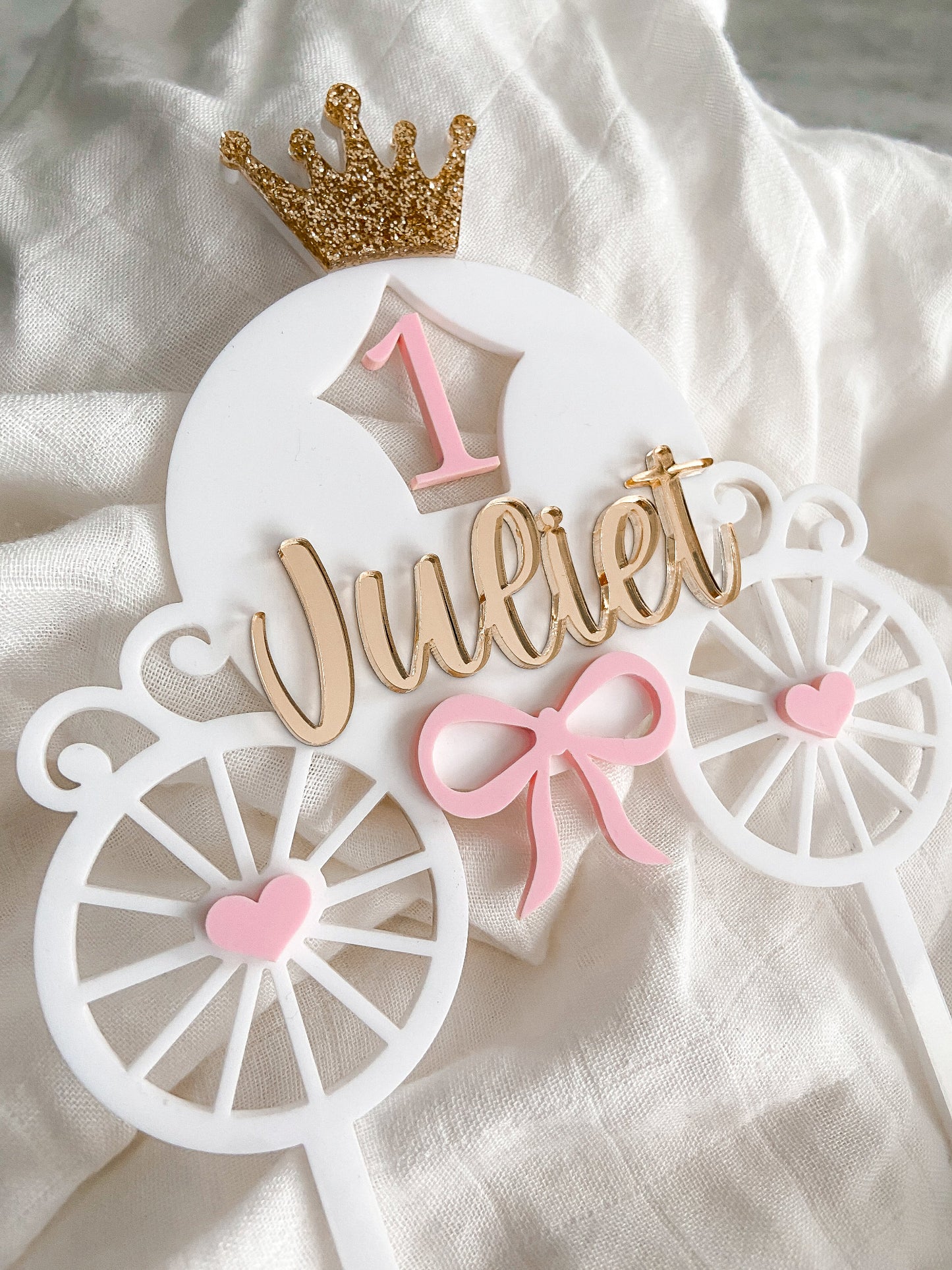 Custom Designed Cake Topper - The Cozy Nest Handmade