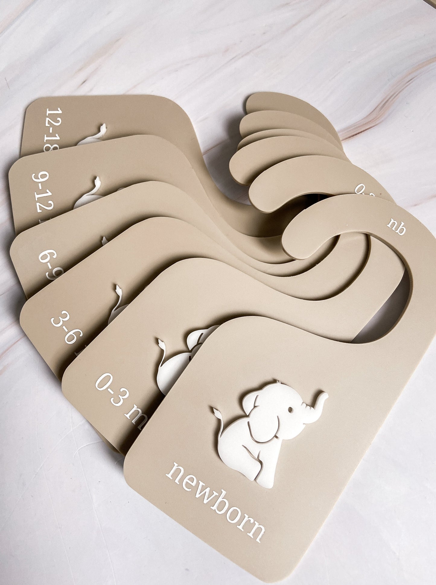 Baby Elephant Acrylic Closet Dividers