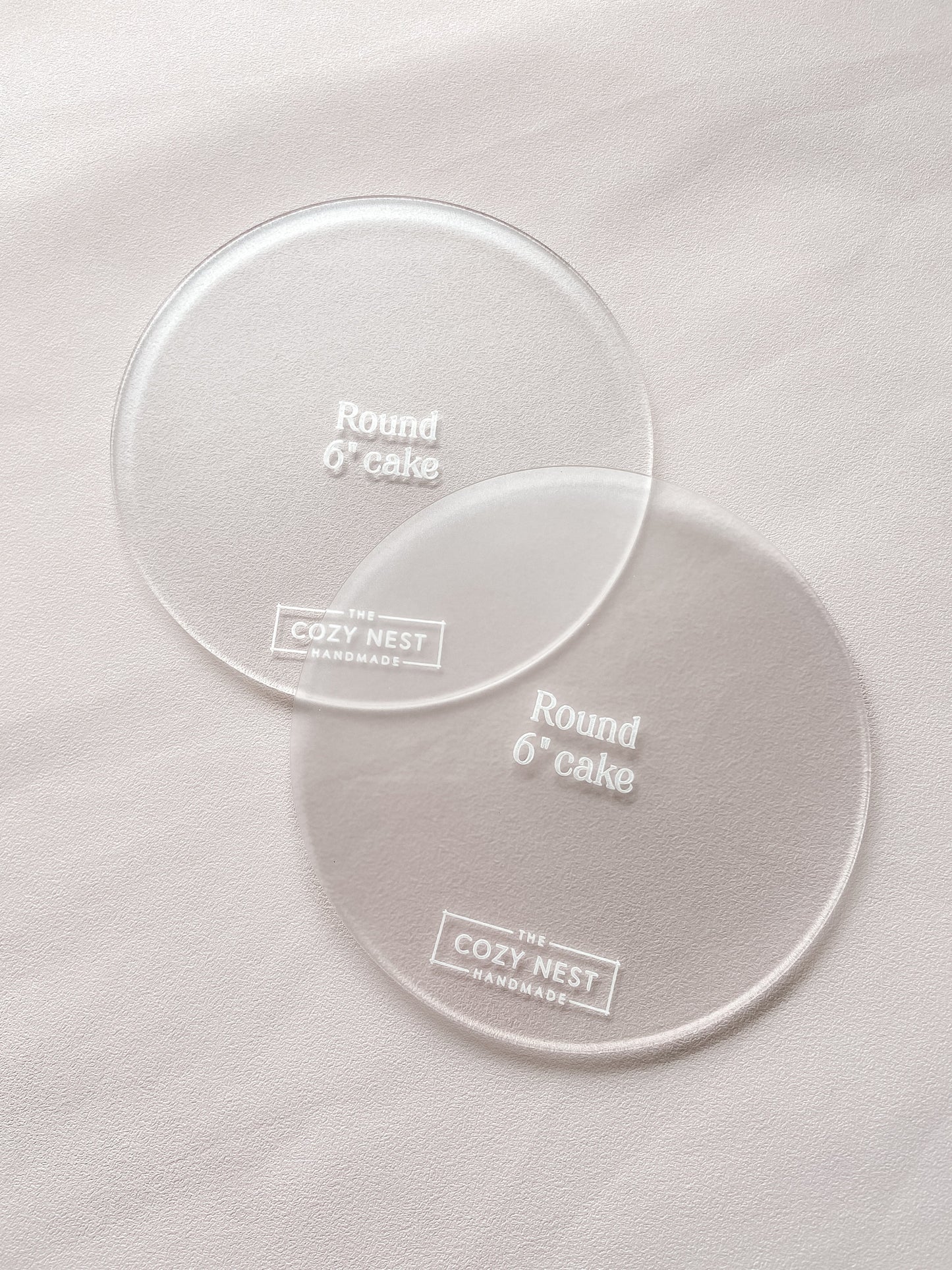 Round - Cake Frosting Guide Set of 2 - The Cozy Nest Handmade