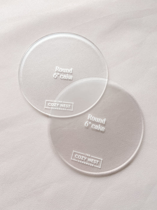 Round - Cake Frosting Guide Set of 2 - The Cozy Nest Handmade