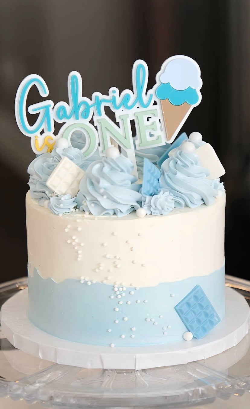 Custom Designed Cake Topper - The Cozy Nest Handmade