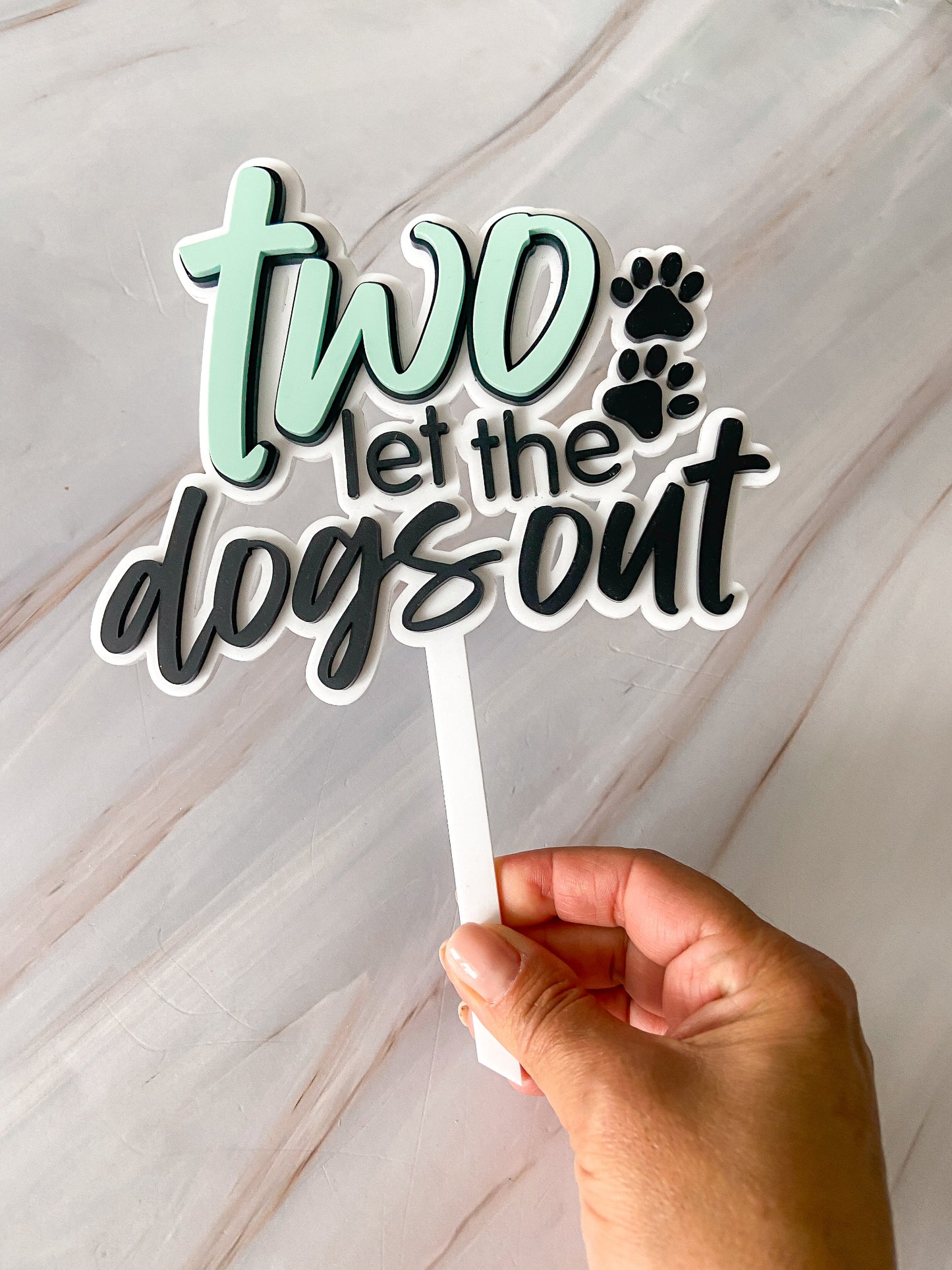 Custom Designed Cake Topper - The Cozy Nest Handmade