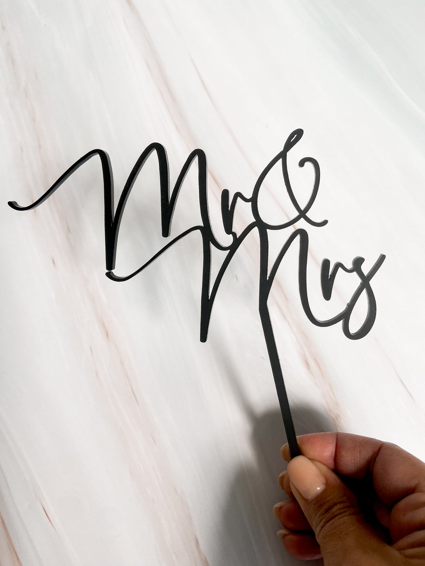 Mr & Mrs Wedding Cake Topper - The Cozy Nest Handmade