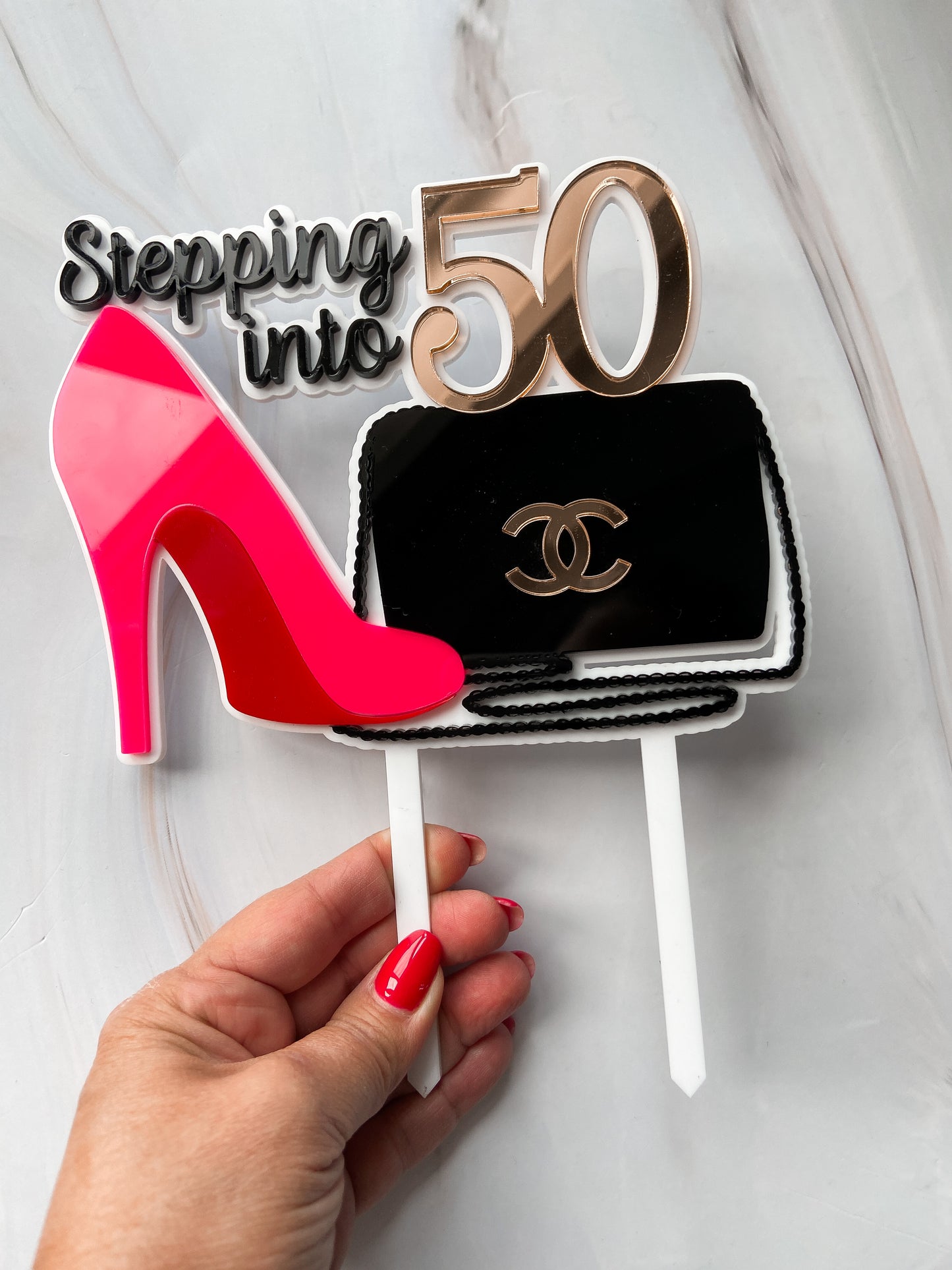 Custom Designed Cake Topper - The Cozy Nest Handmade