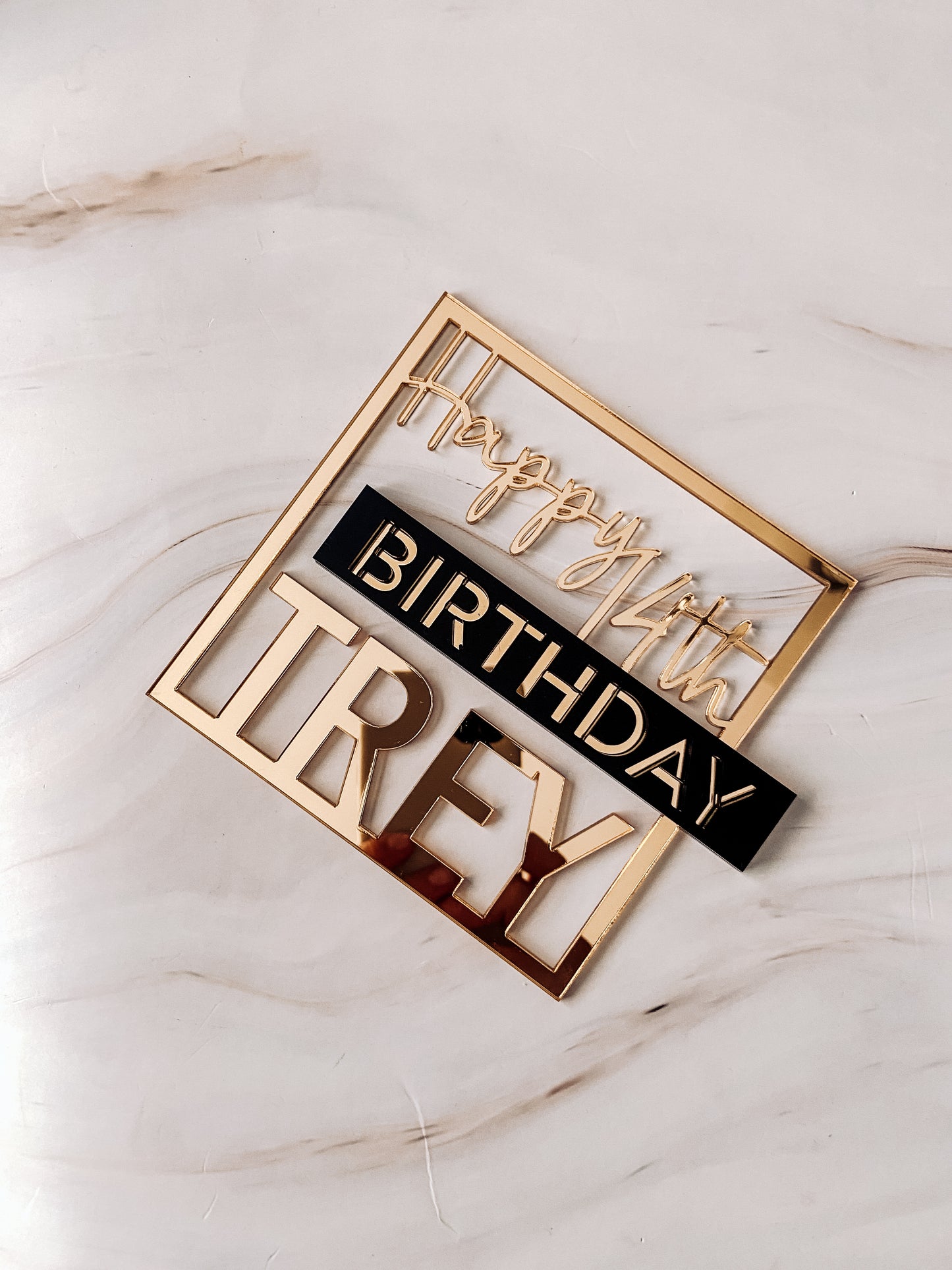 Custom Designed Cake Topper - The Cozy Nest Handmade