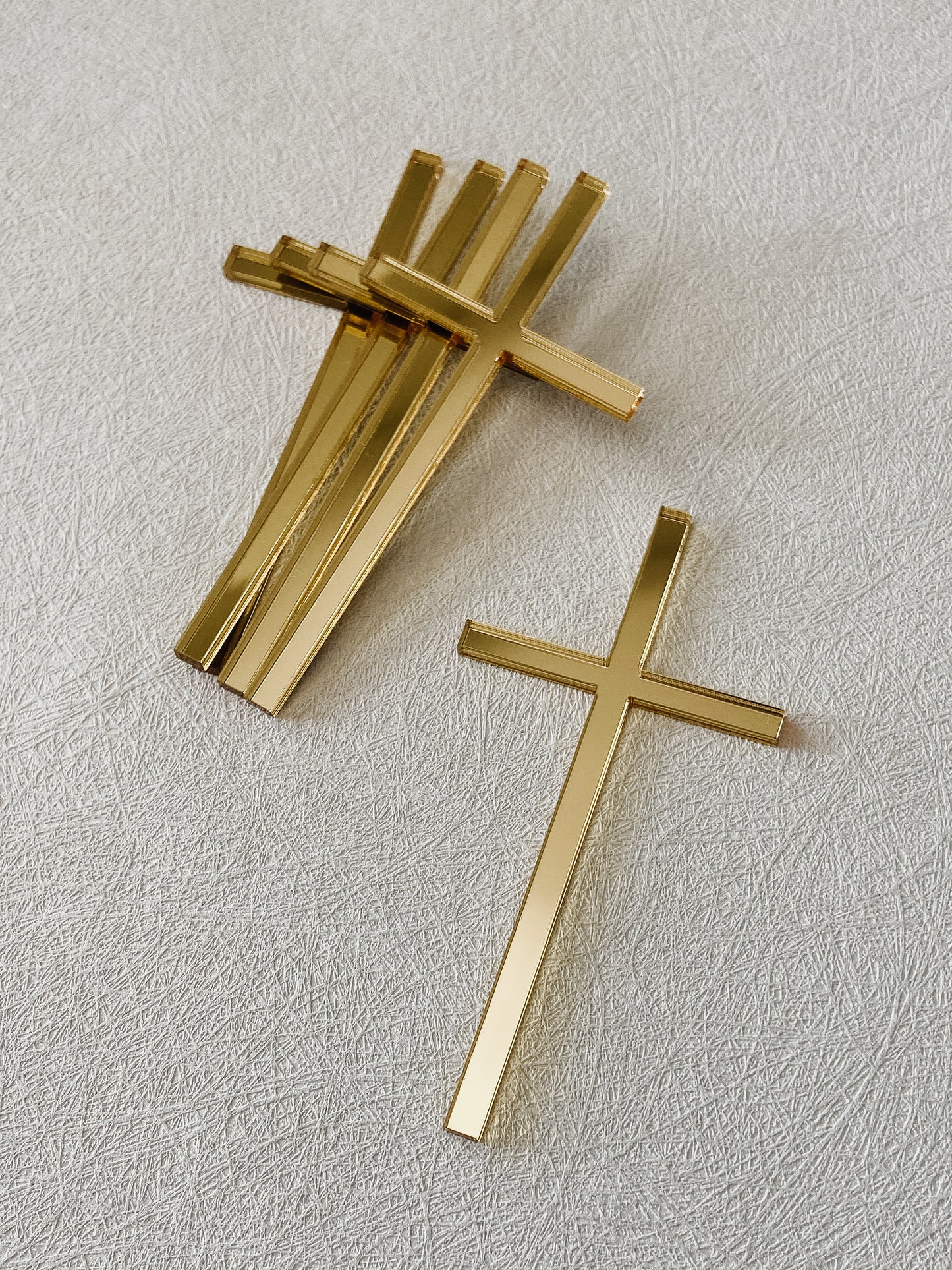 Acrylic Cake Charm - Classic Cross - The Cozy Nest Handmade
