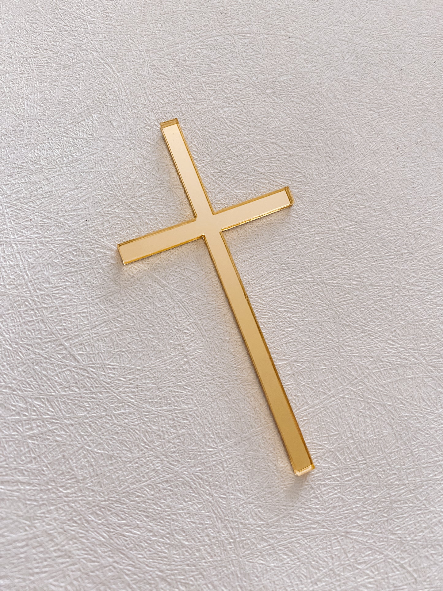 Acrylic Cake Charm - Classic Cross - The Cozy Nest Handmade