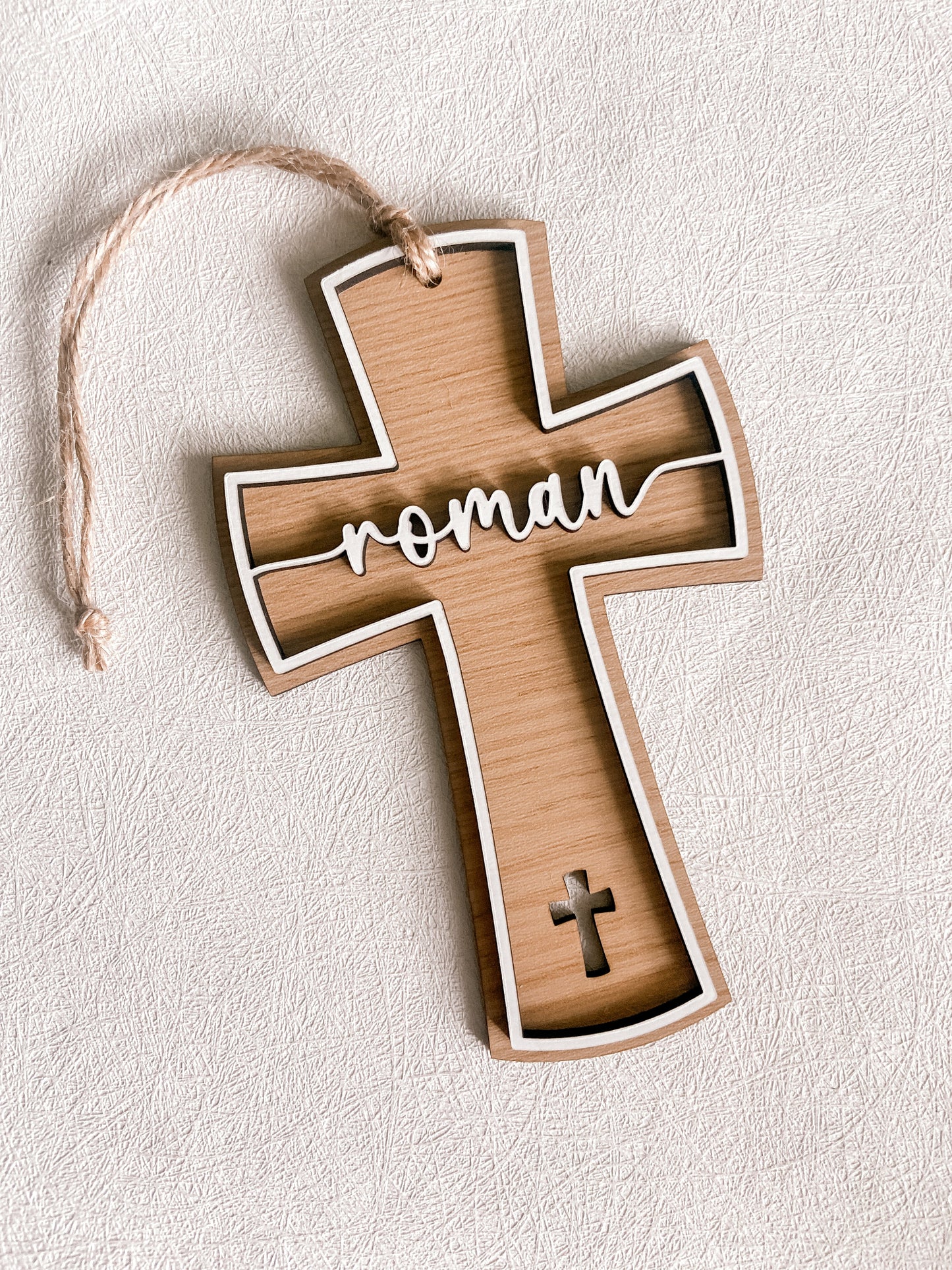 Personalized Cross Sacrament Keepsake