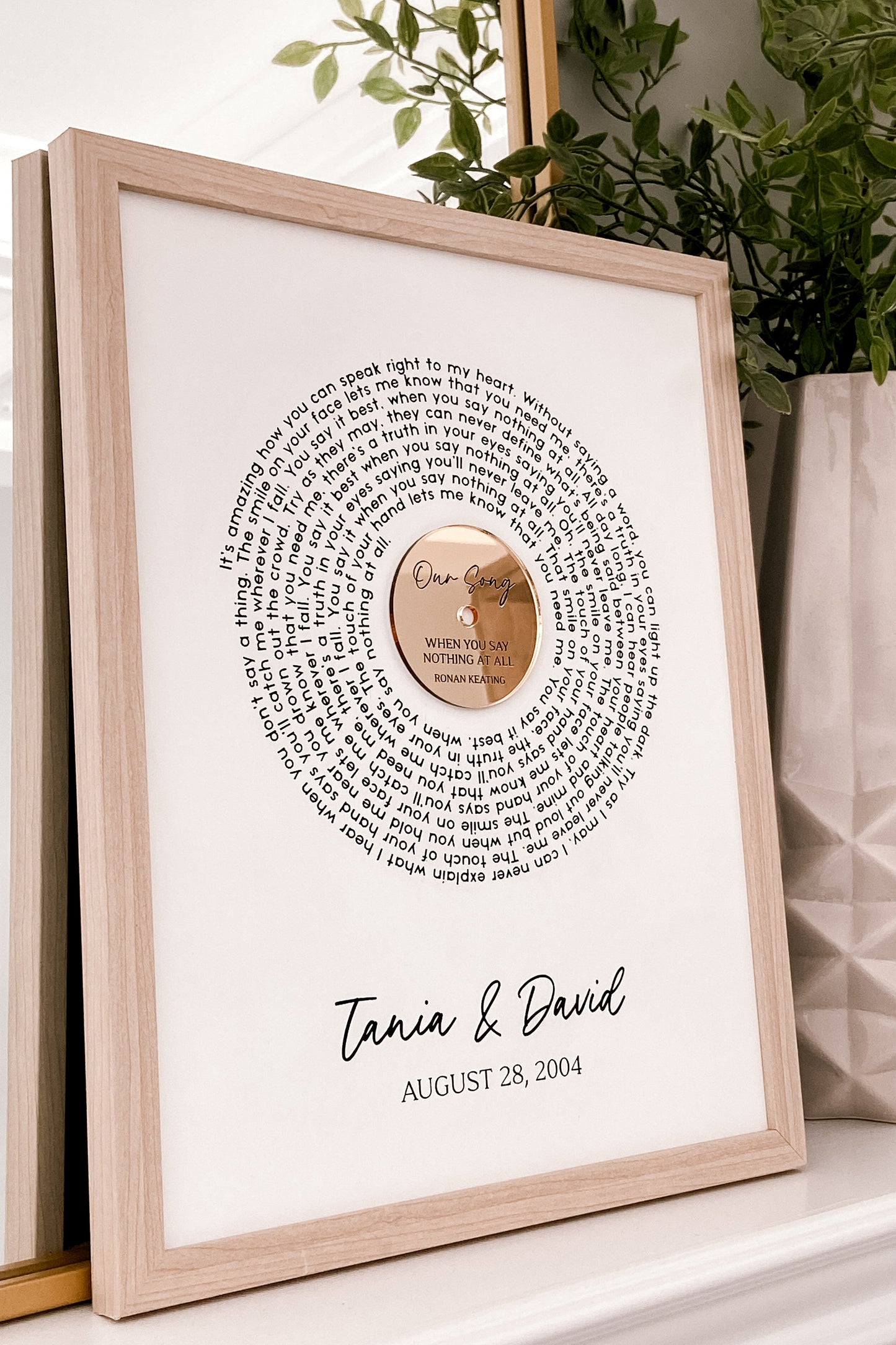 Song Lyric Wall Art - The Cozy Nest Handmade