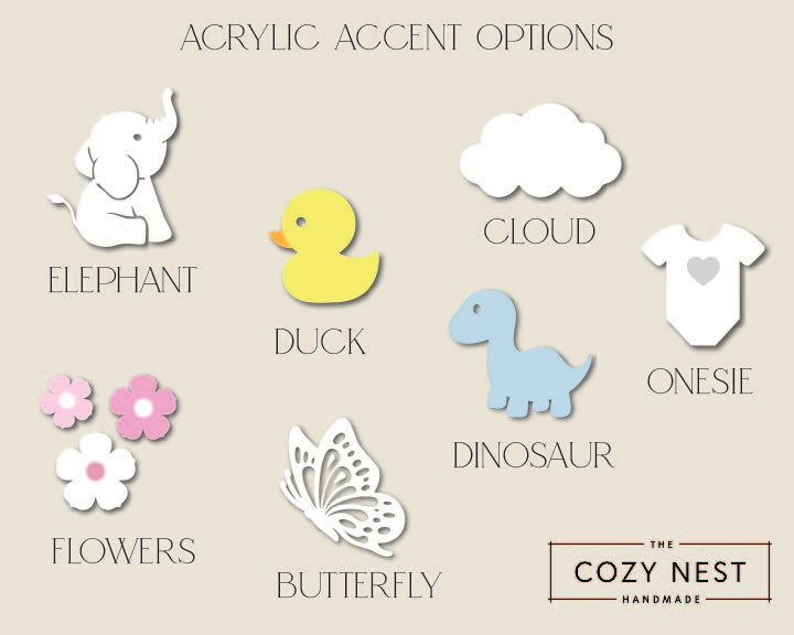 acrylic accent options
