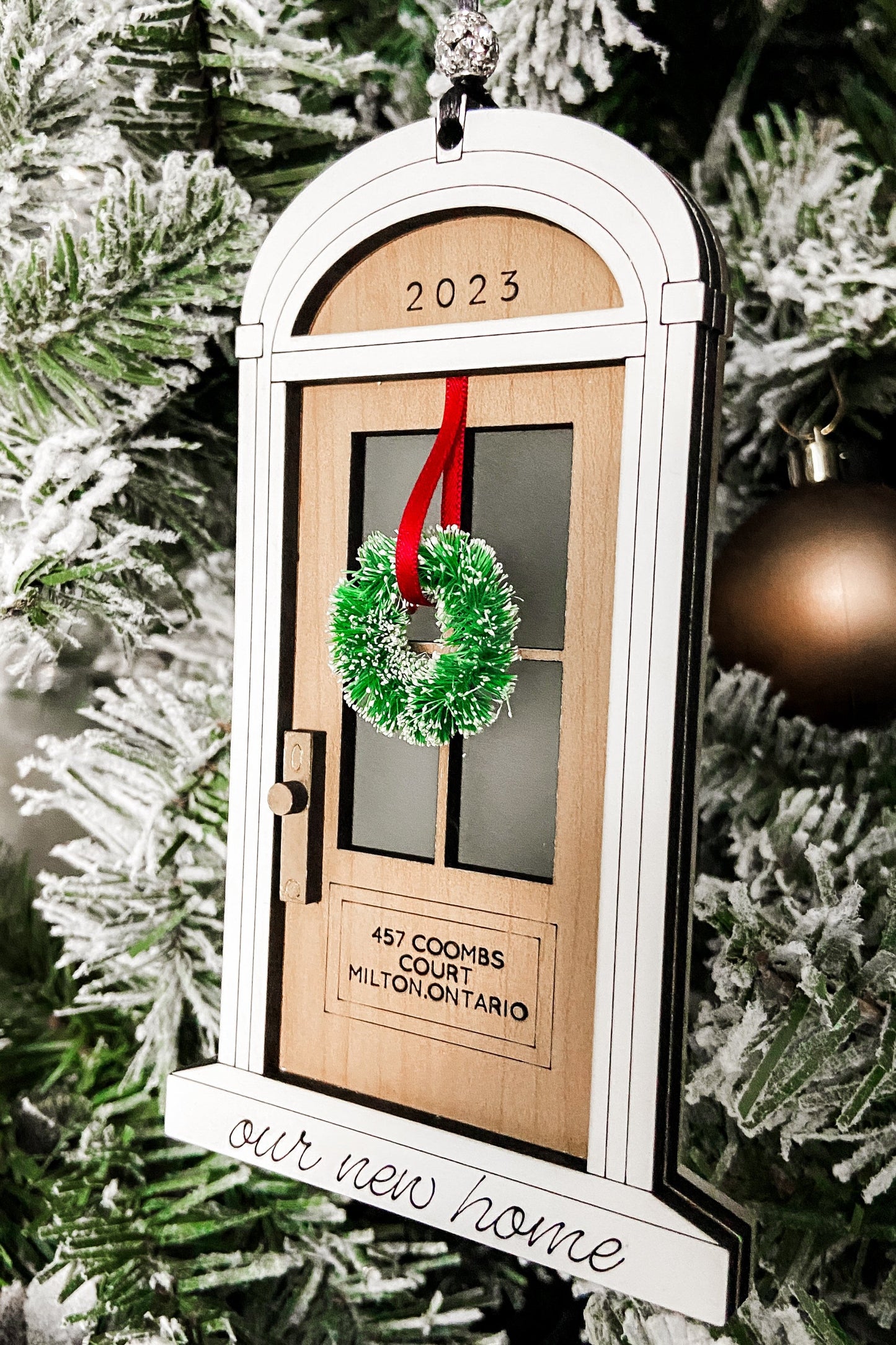Housewarming new home christmas door ornament