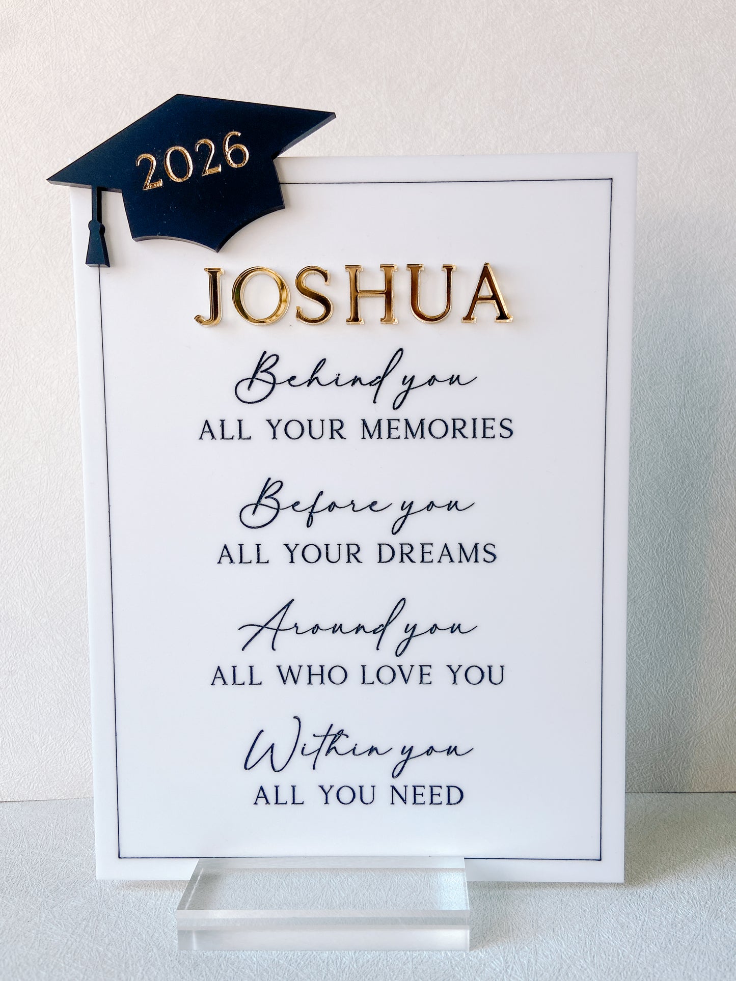 Graduation Wishes Keepsake Gift Plaque