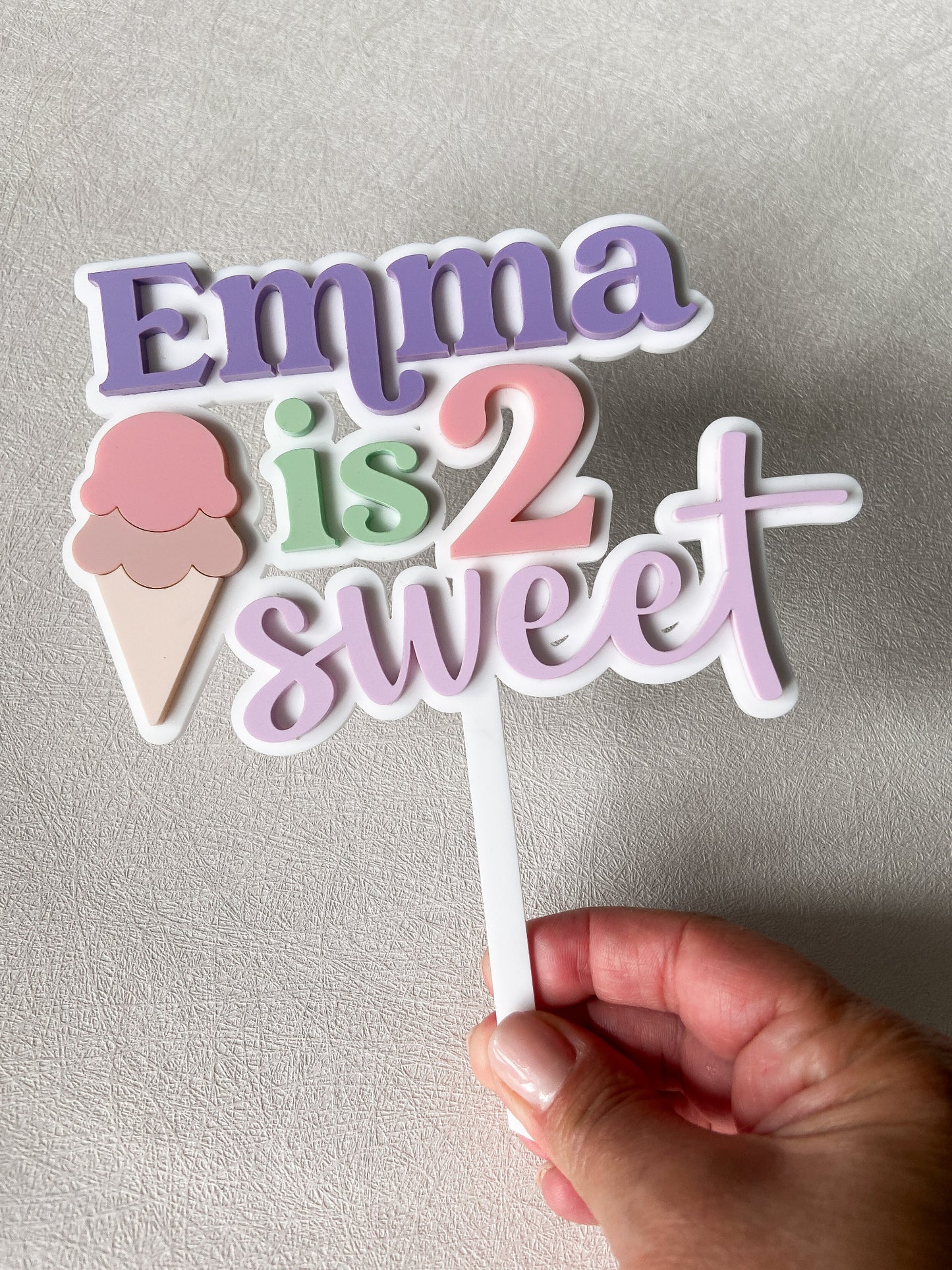Custom Designed Cake Topper - The Cozy Nest Handmade