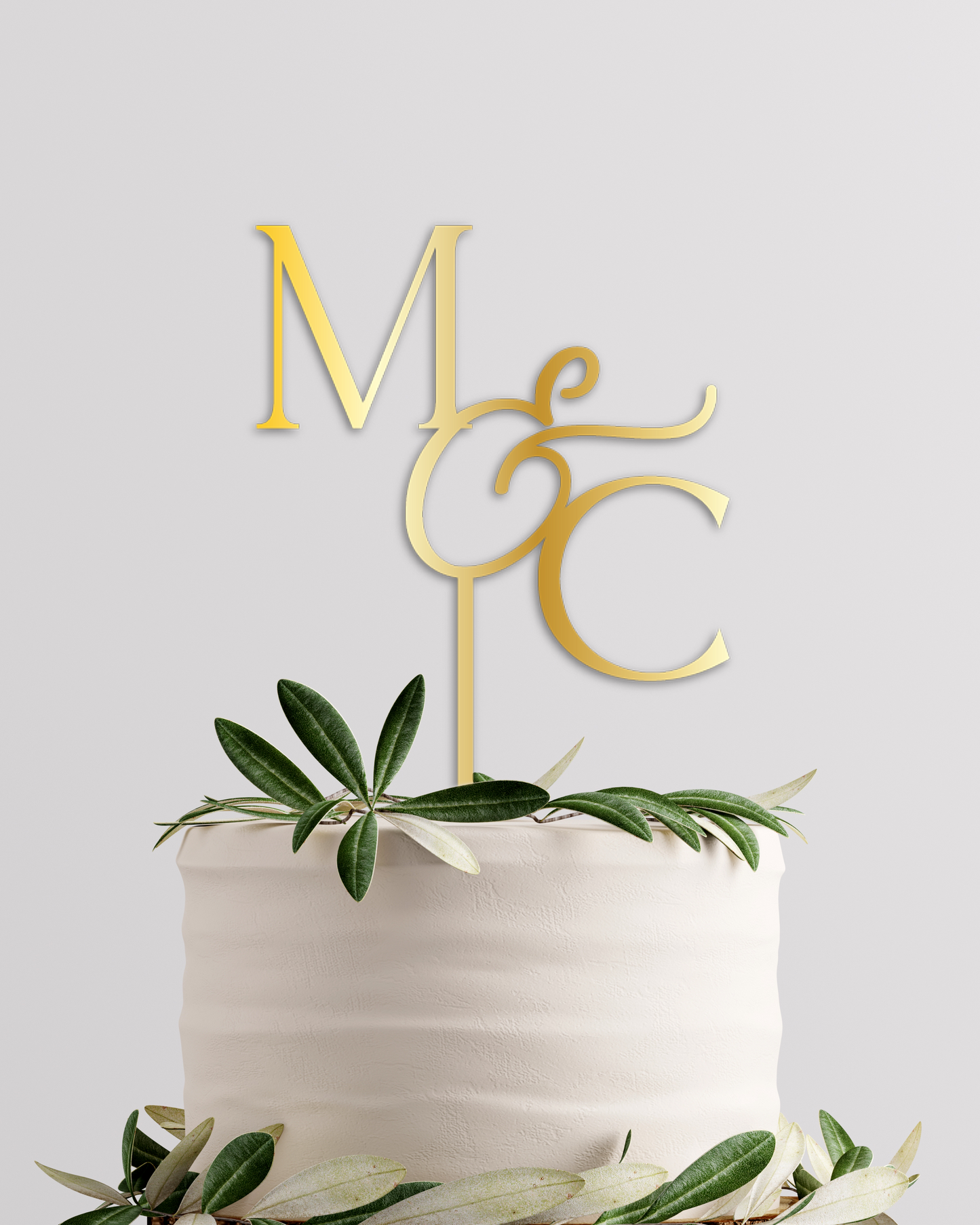 Wedding Monogram Cake Topper - The Cozy Nest Handmade