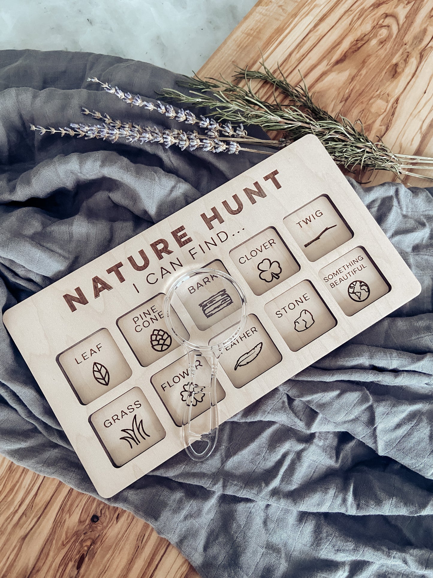 Nature Hunt Activity Board - The Cozy Nest Handmade