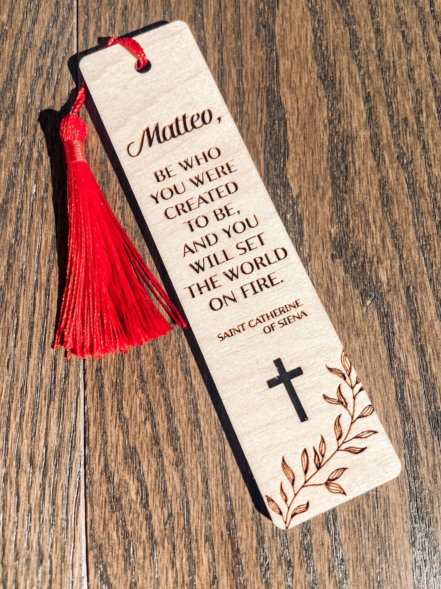Catholic Confirmation Bookmark - The Cozy Nest Handmade