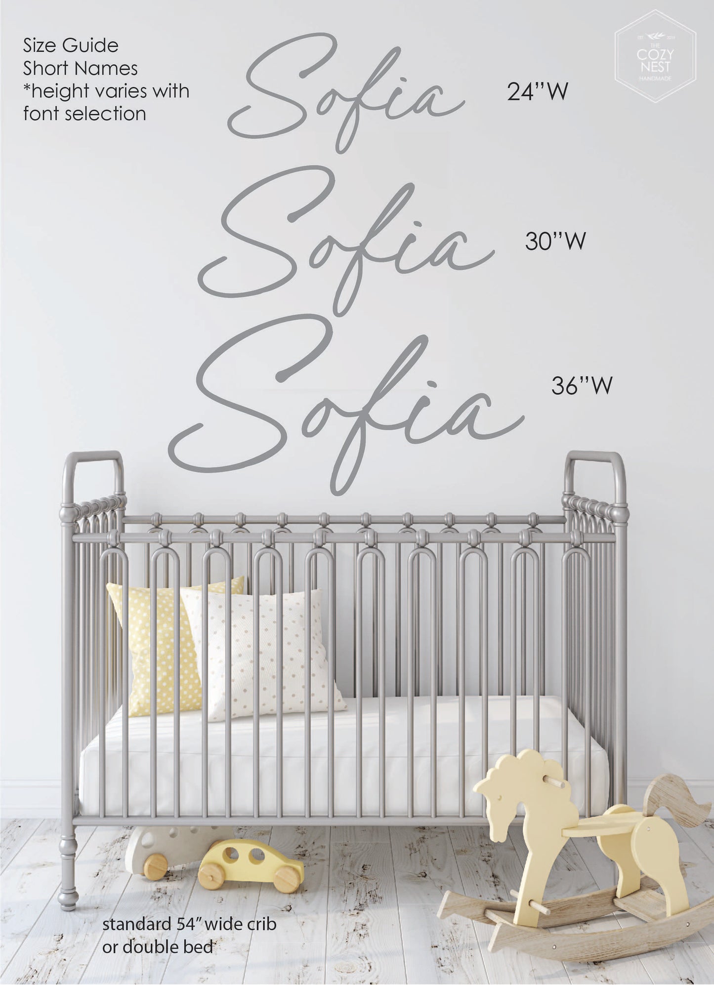 Name Cutout Wall Sign - The Cozy Nest Handmade