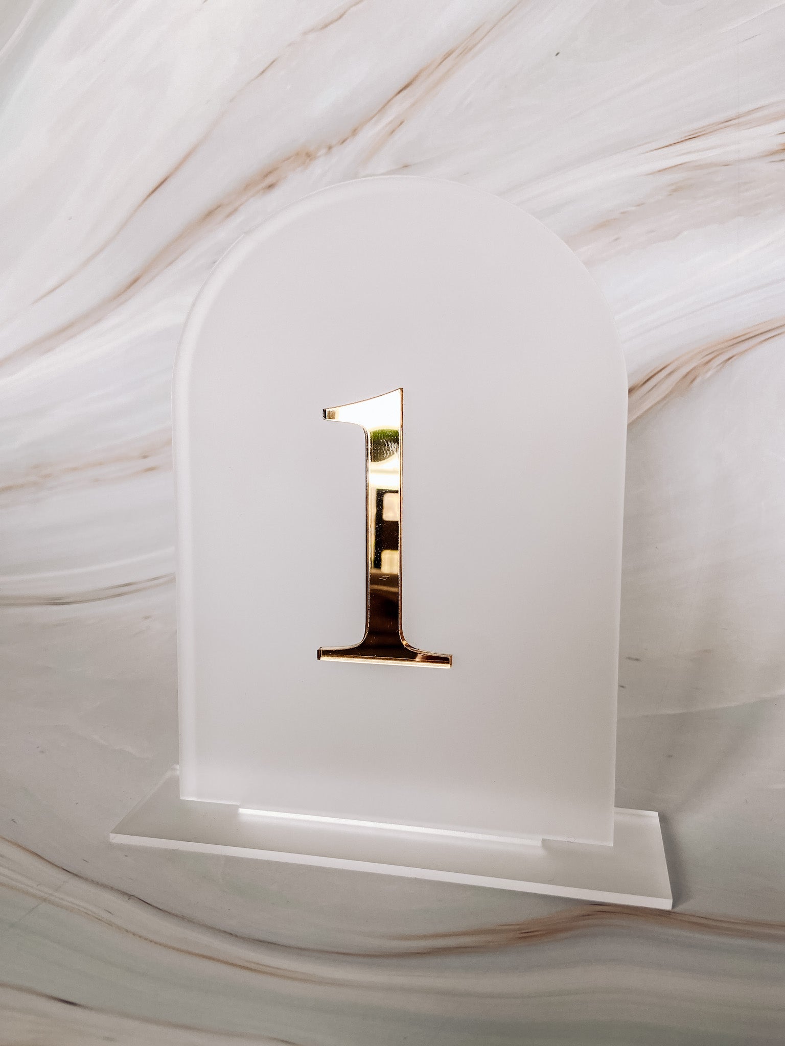 Acrylic Table Number - The Cozy Nest Handmade