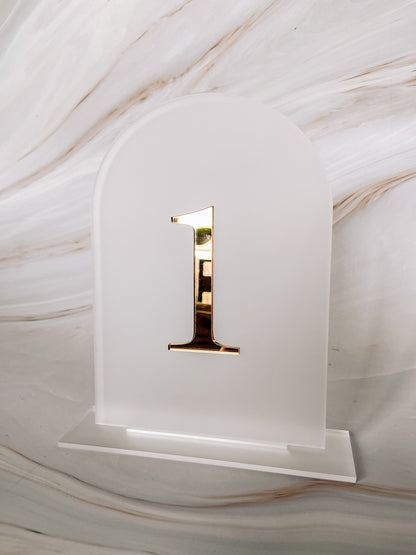 Acrylic Table Number - The Cozy Nest Handmade