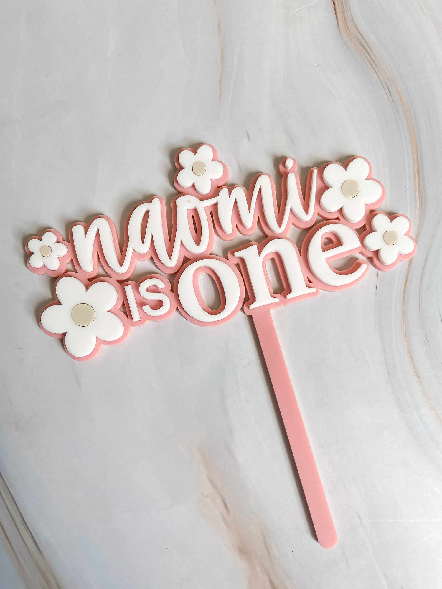 Daisies Cake Topper - The Cozy Nest Handmade