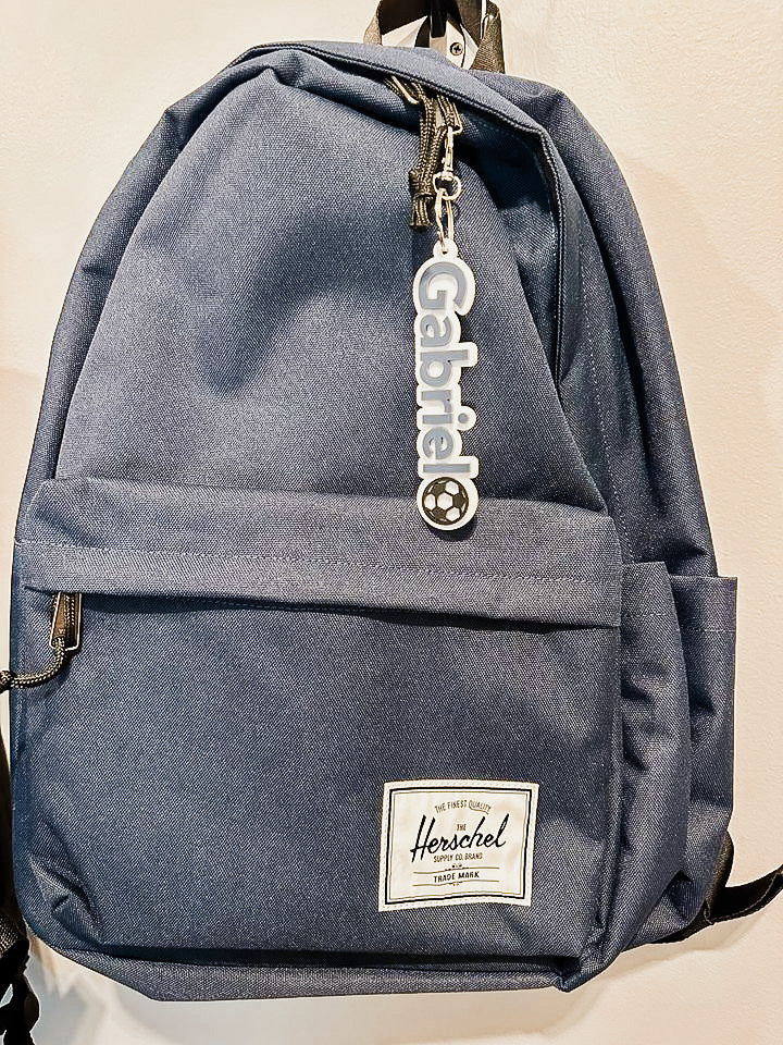 Backpack Tag / Keychain - Soccer - The Cozy Nest Handmade
