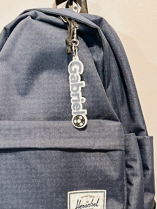 Backpack Tag / Keychain - Soccer - The Cozy Nest Handmade