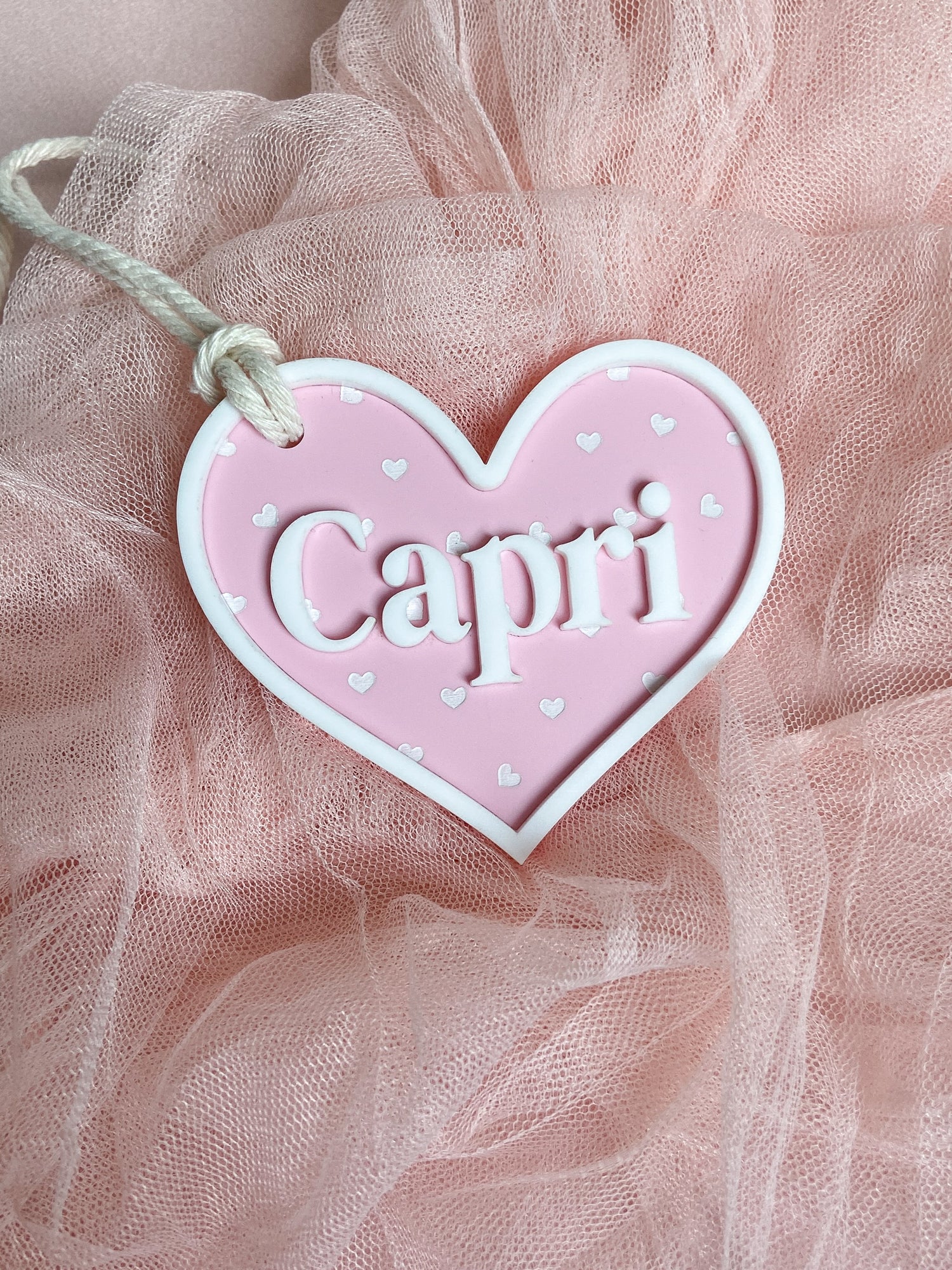 Valentine’s Acrylic Gift Tag - The Cozy Nest Handmade