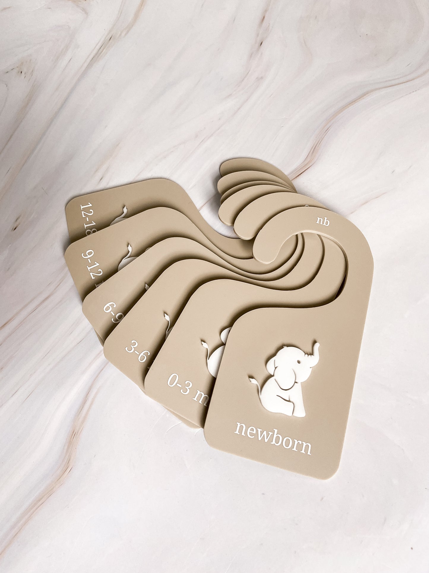 Baby Elephant Acrylic Closet Dividers
