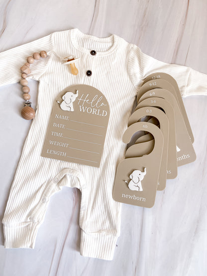 Baby Elephant Acrylic Closet Dividers