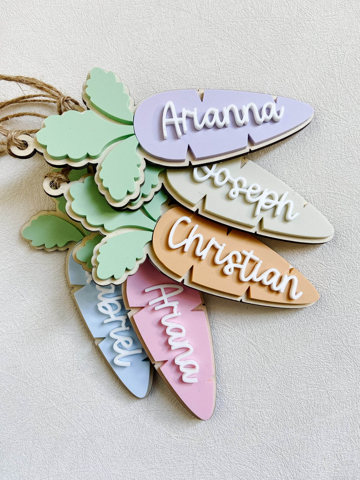 Easter Carrot Gift Tag - The Cozy Nest Handmade