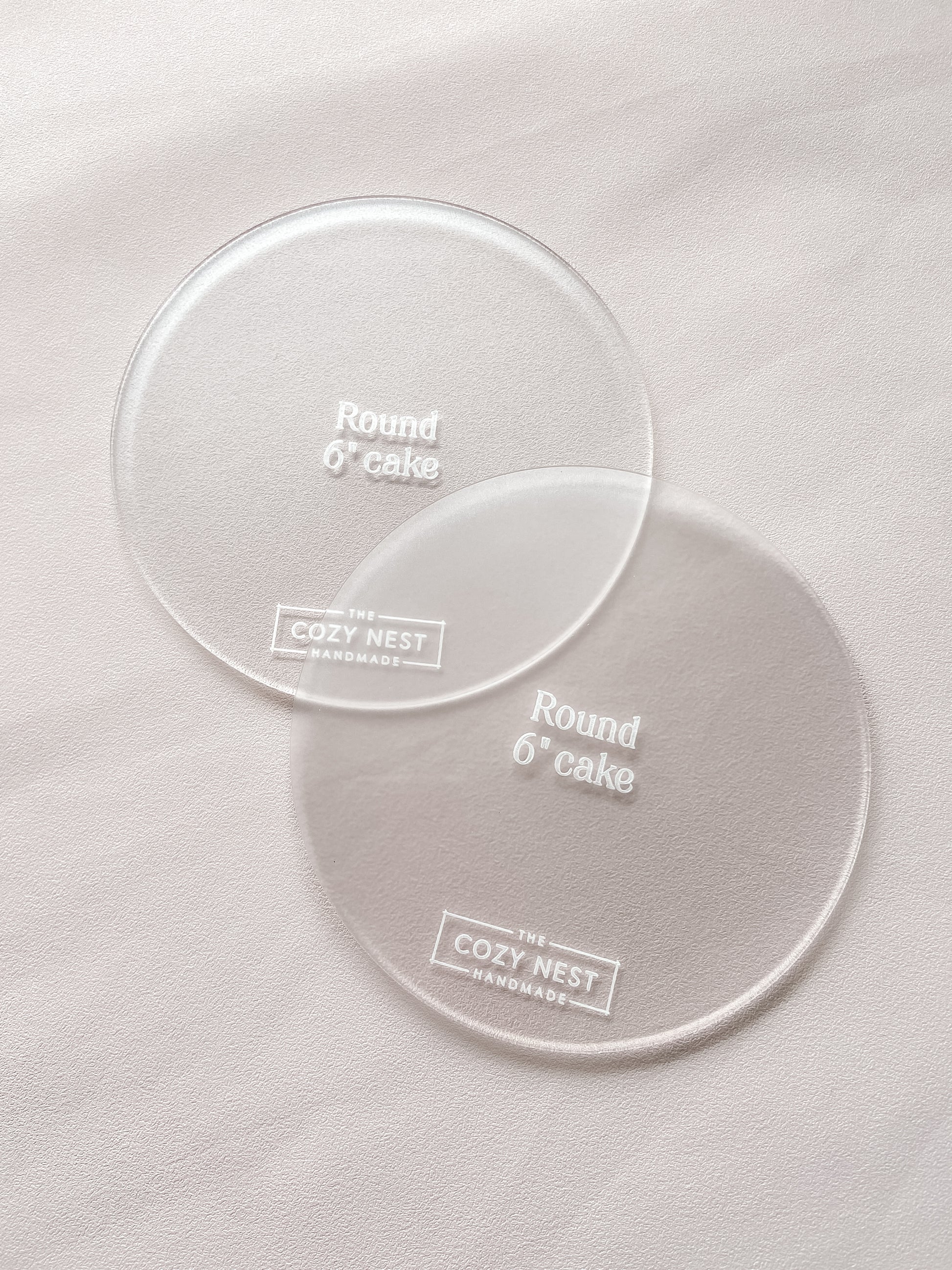 Round - Cake Frosting Guide Set of 2 - The Cozy Nest Handmade