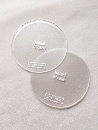 Round - Cake Frosting Guide Set of 2 - The Cozy Nest Handmade