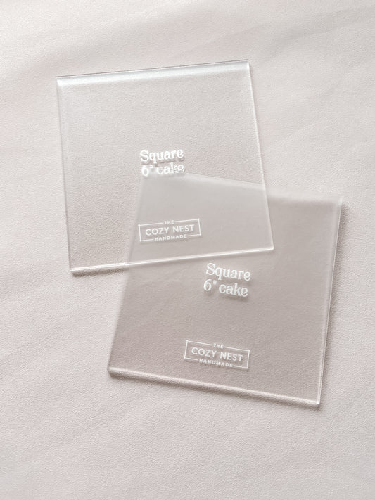 Square - Cake Frosting Guide Set of 2 - The Cozy Nest Handmade