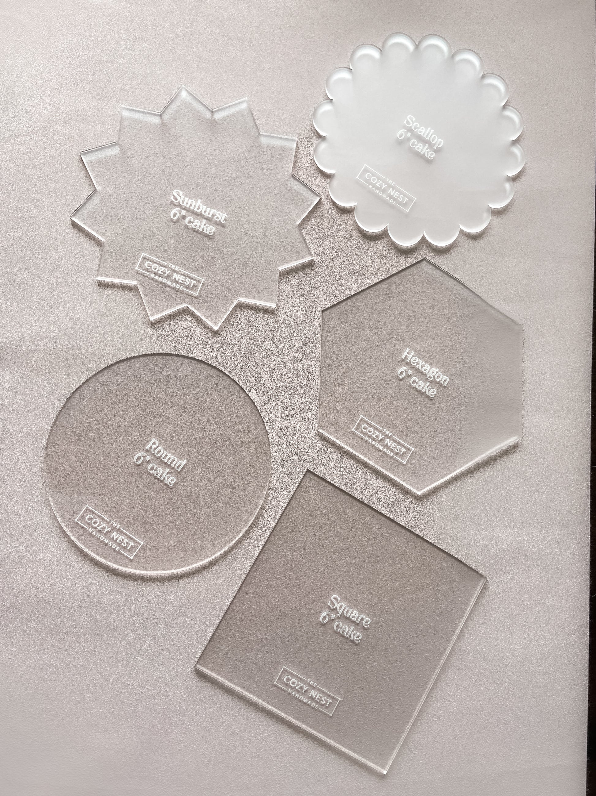Scallop - Cake Frosting Guide Set of 2 - The Cozy Nest Handmade