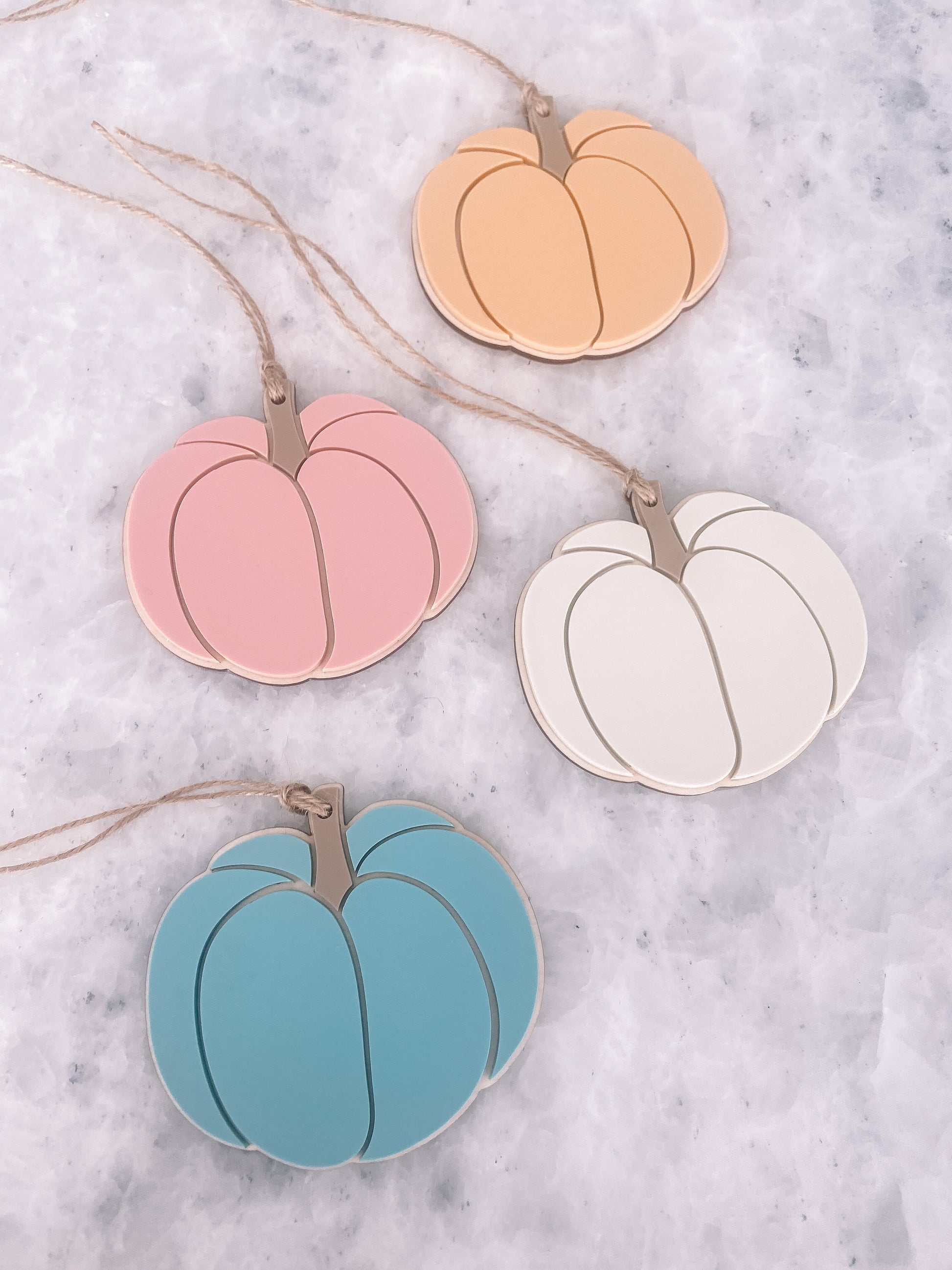 Thanksgiving gift tag personalized pumpkin pastel