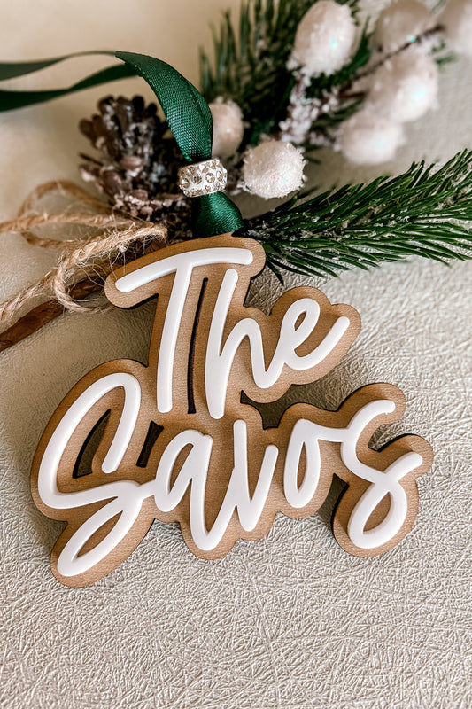 Personalized Family Christmas Ornament