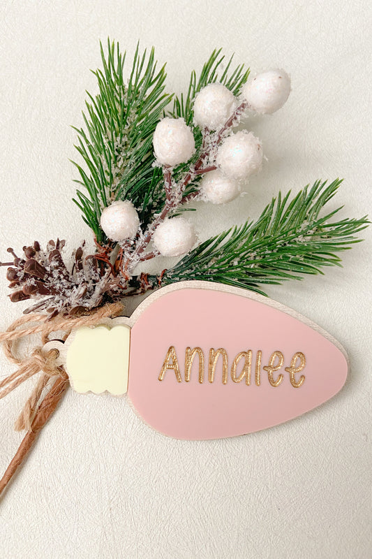 kids christmas gift tag personalized
