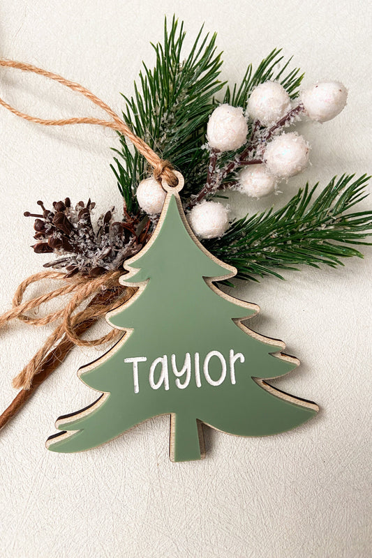 personalized christmas gift tag tree