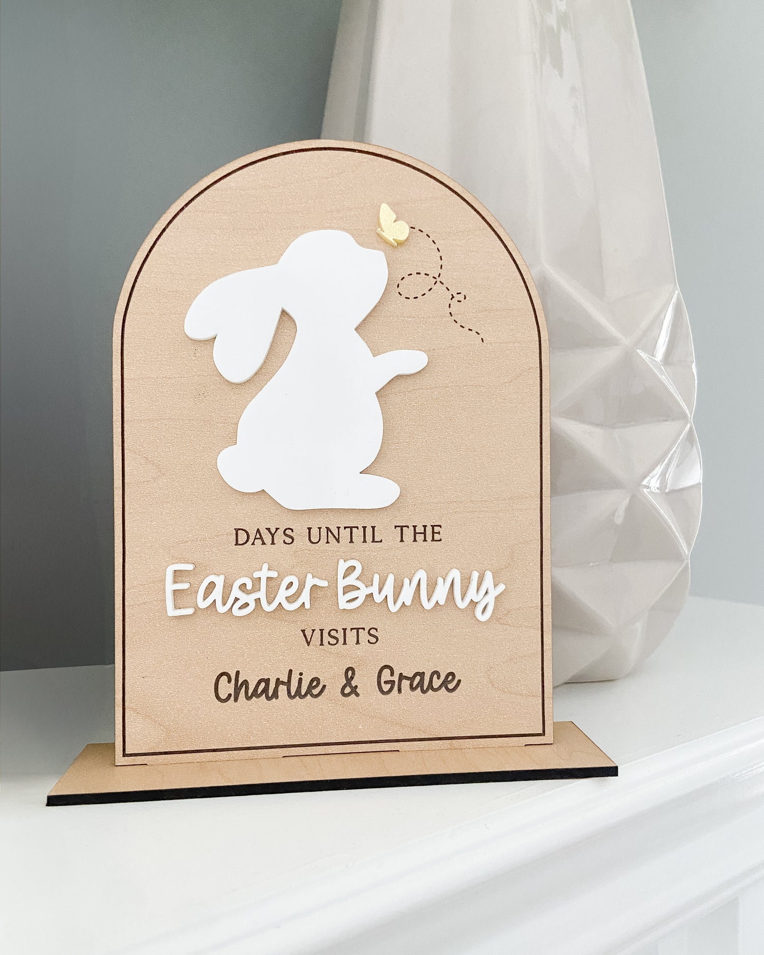 Easter Bunny Countdown Board - The Cozy Nest Handmade