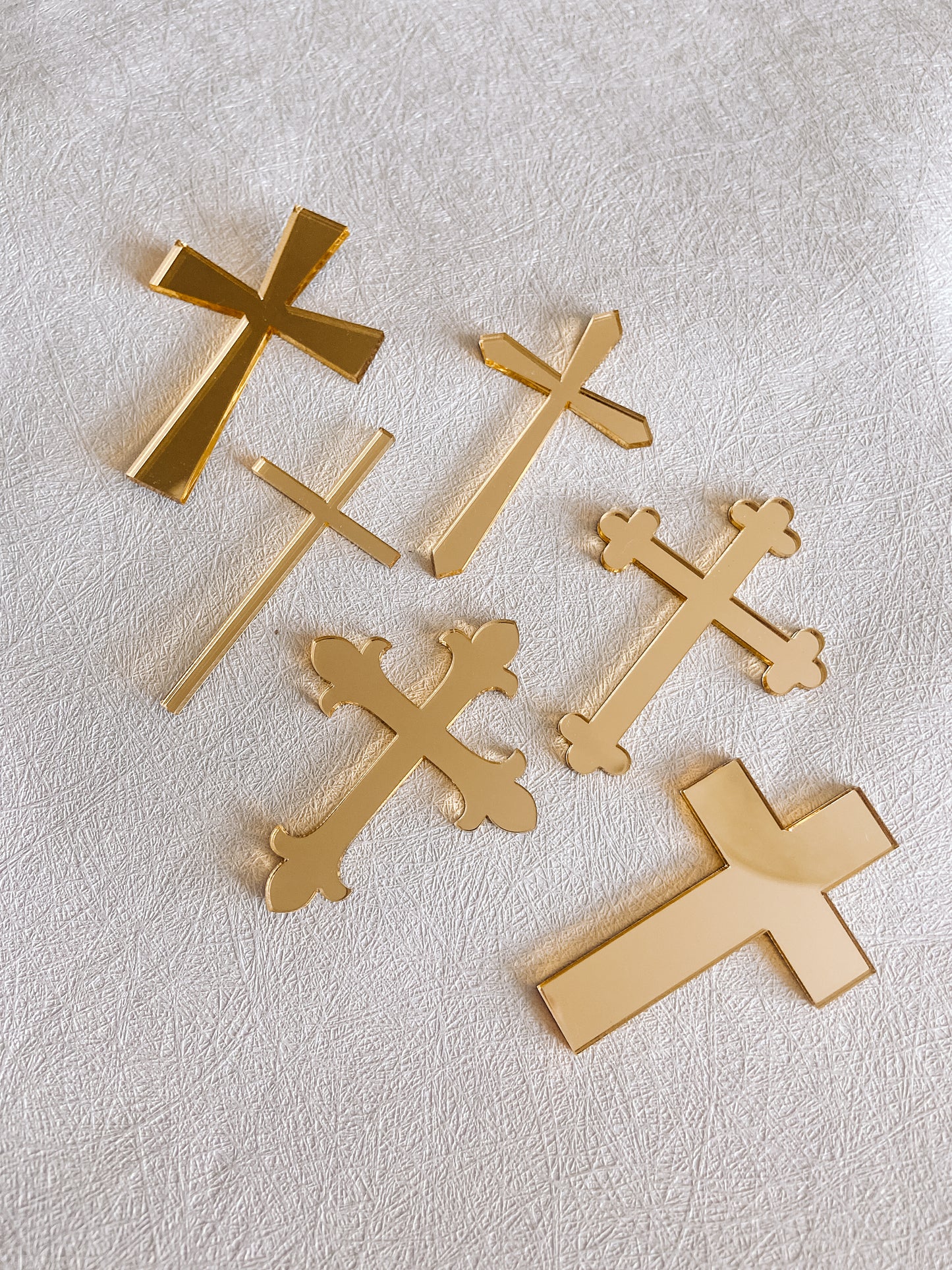 Acrylic Cake Charm - Block Cross - The Cozy Nest Handmade