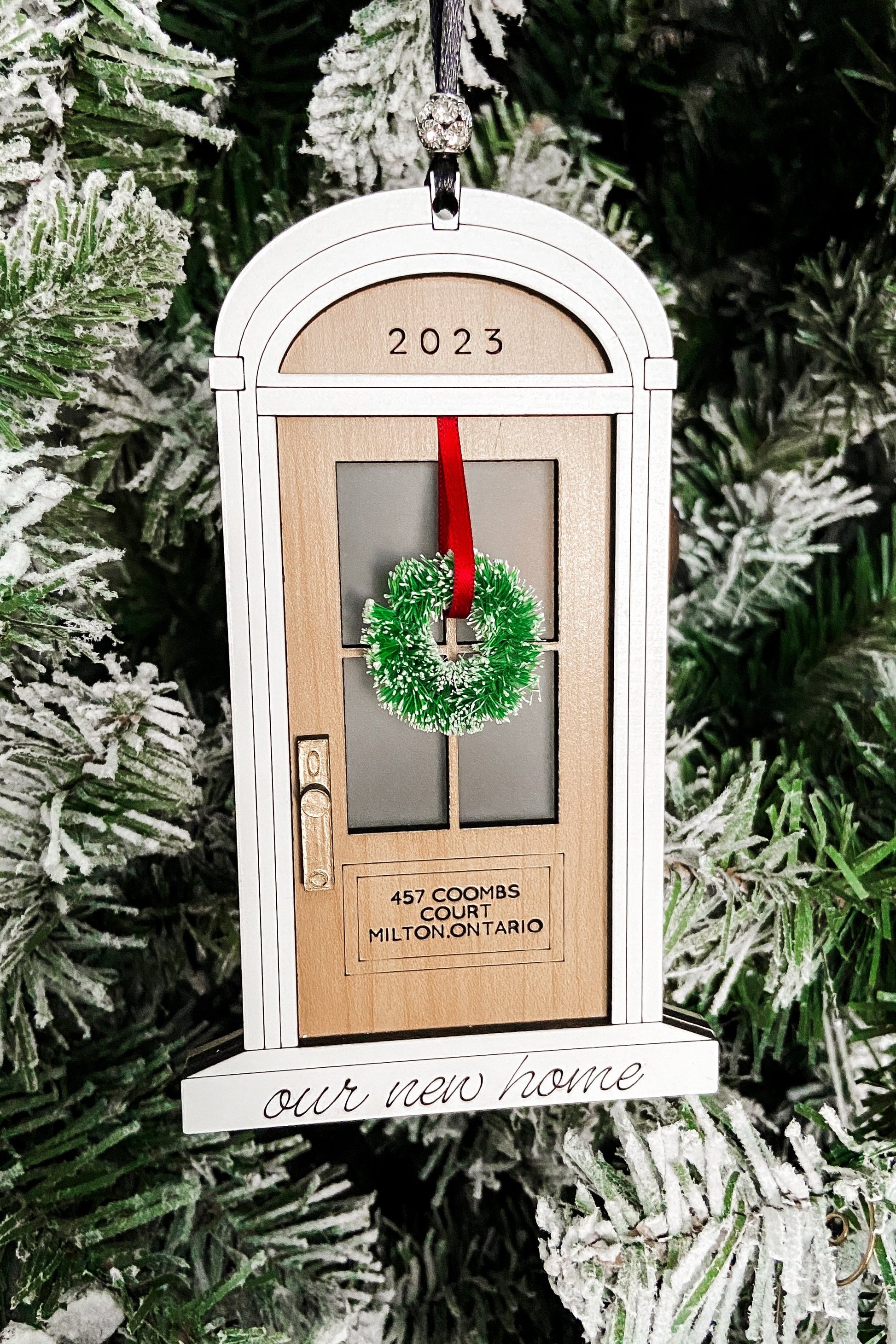 Housewarming new home christmas door ornament