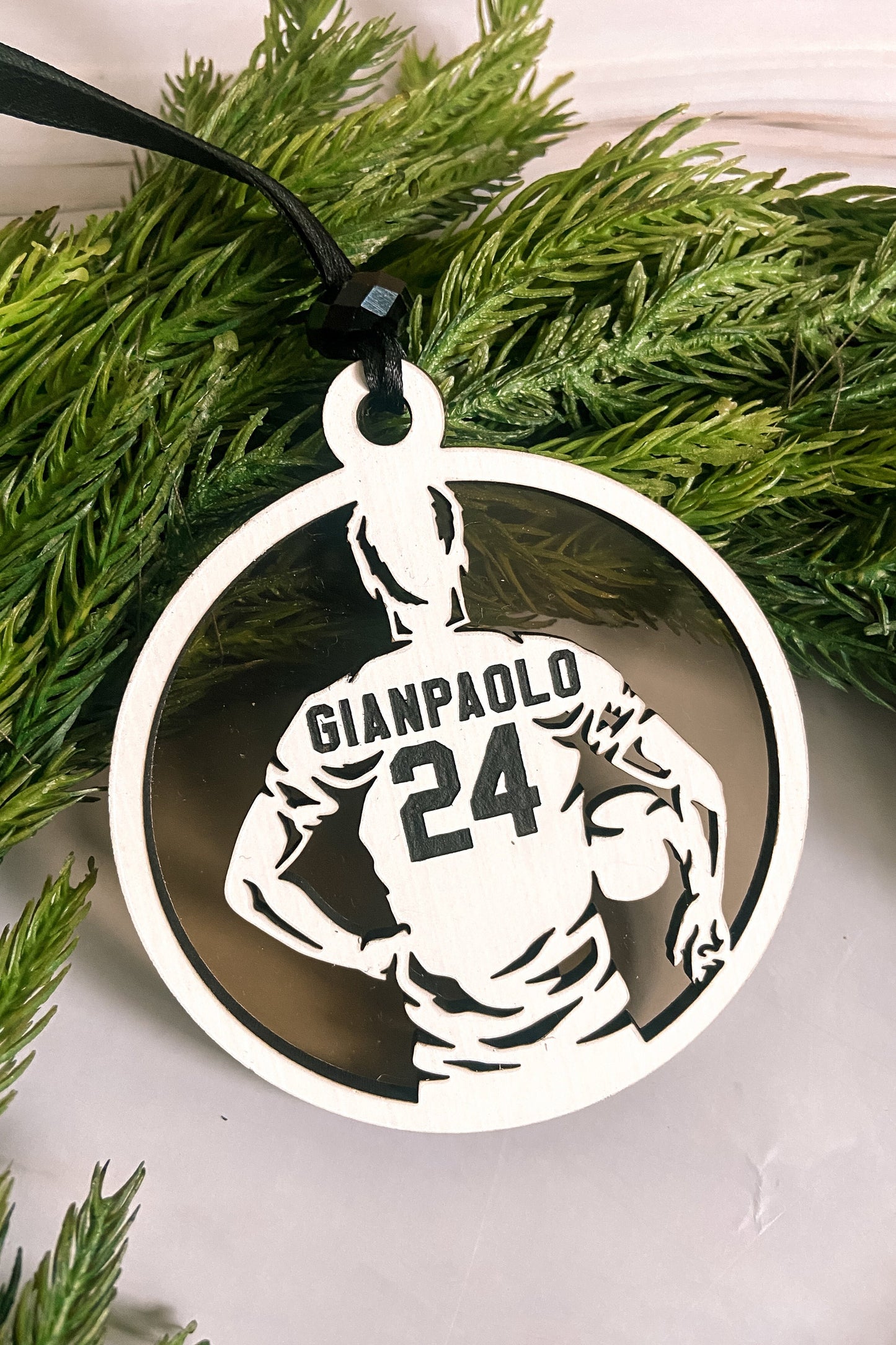 personalized kids Hobby sport Christmas Ornament soccer