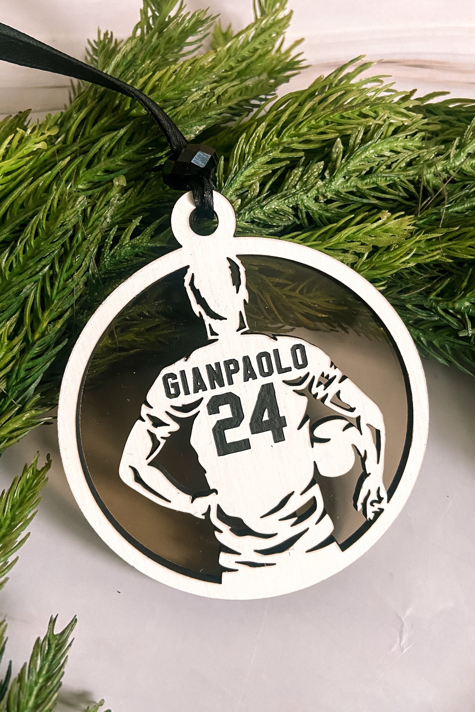 personalized kids Hobby sport Christmas Ornament soccer
