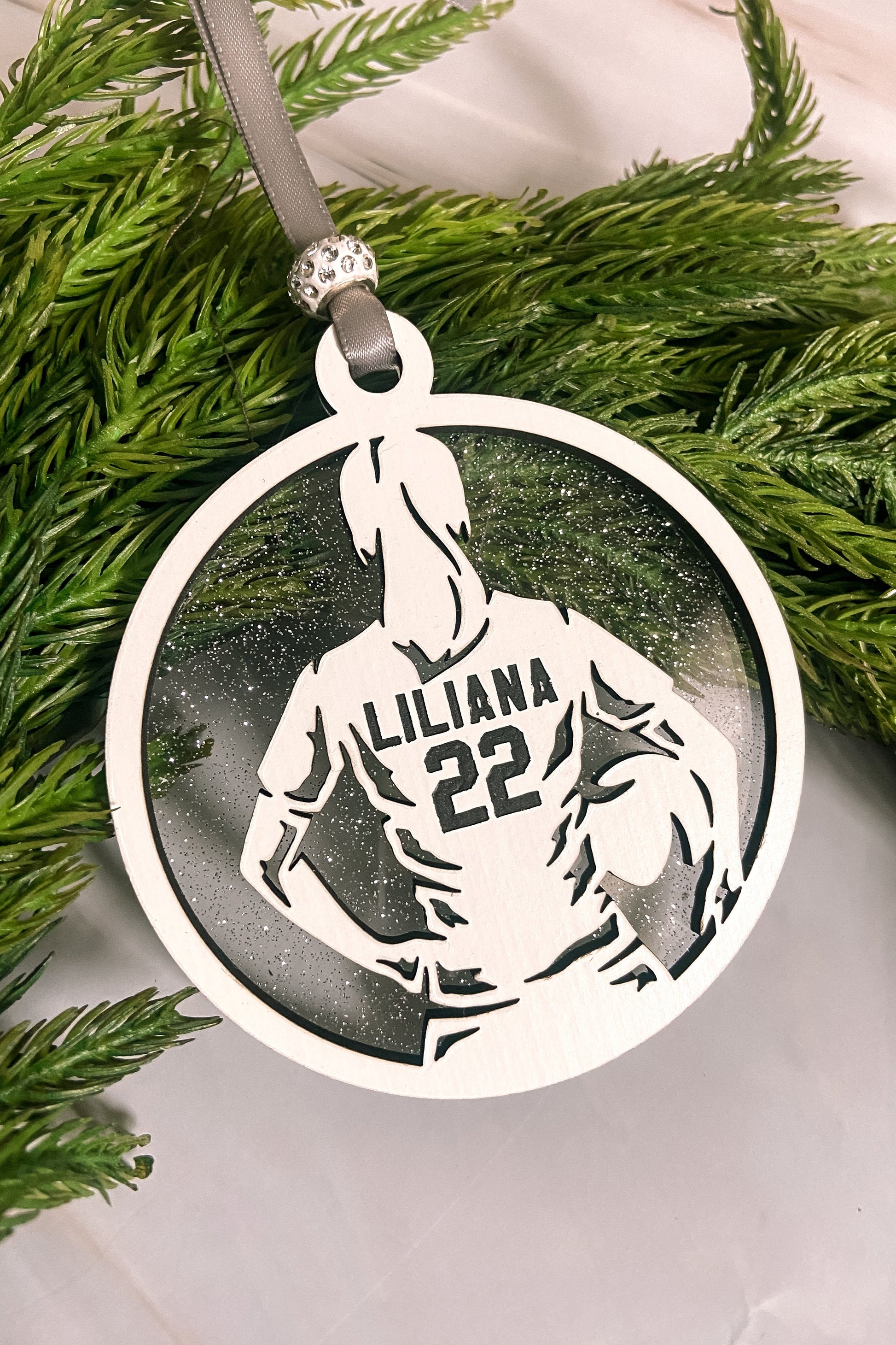personalized kids Hobby sport Christmas Ornament soccer