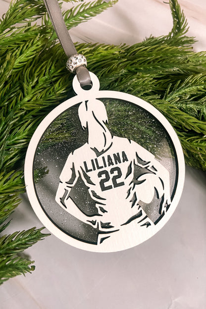 personalized kids Hobby sport Christmas Ornament soccer