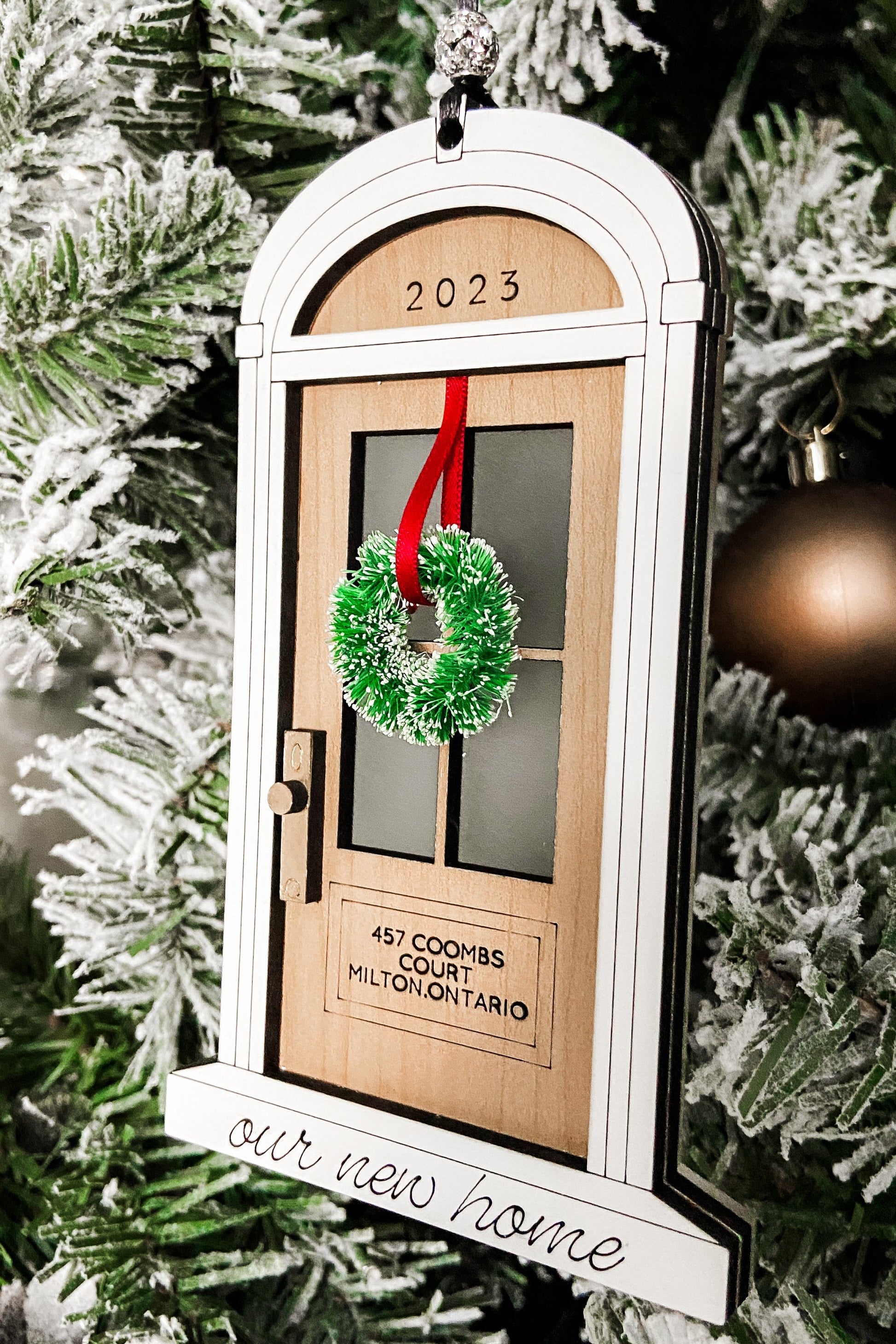 Housewarming new home christmas door ornament
