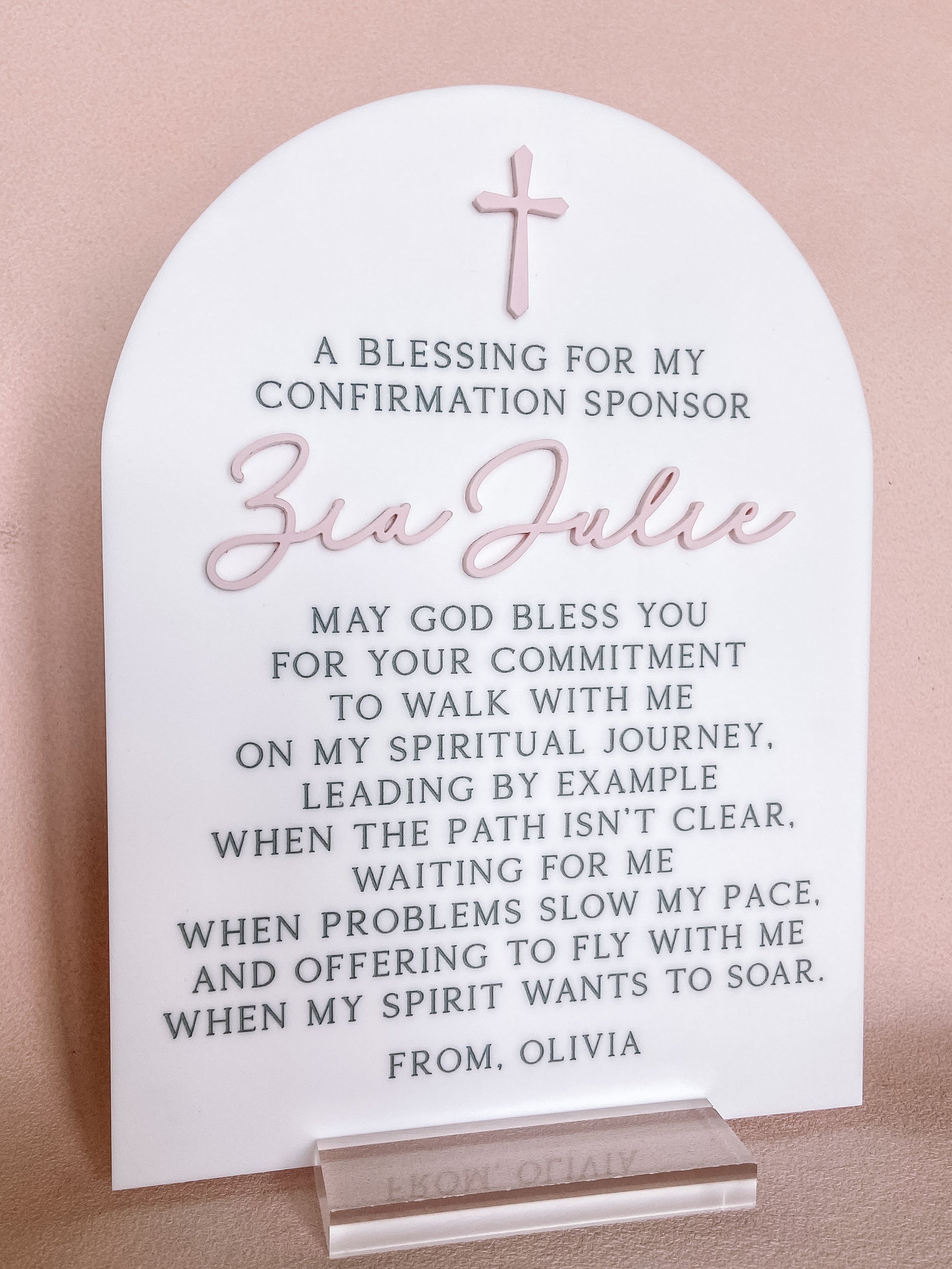 Confirmation sponsor gift