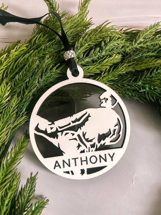personalized kids Hobby sport Christmas Ornament martial arts karate